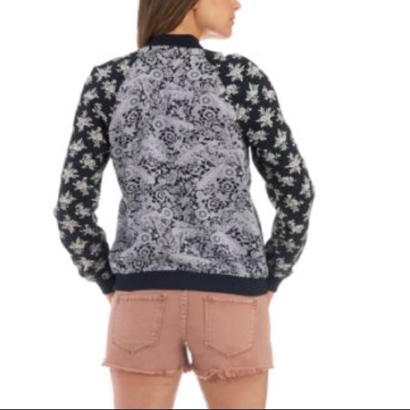 Free People Floral Print Bomber Jacket - Picture 2 of 8
